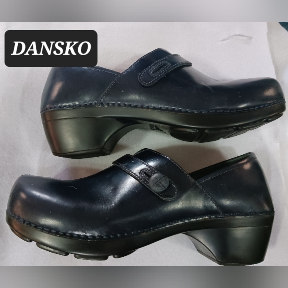 DANSKO CLOGS SHOES WOMENS SIZE 41 navy Blue